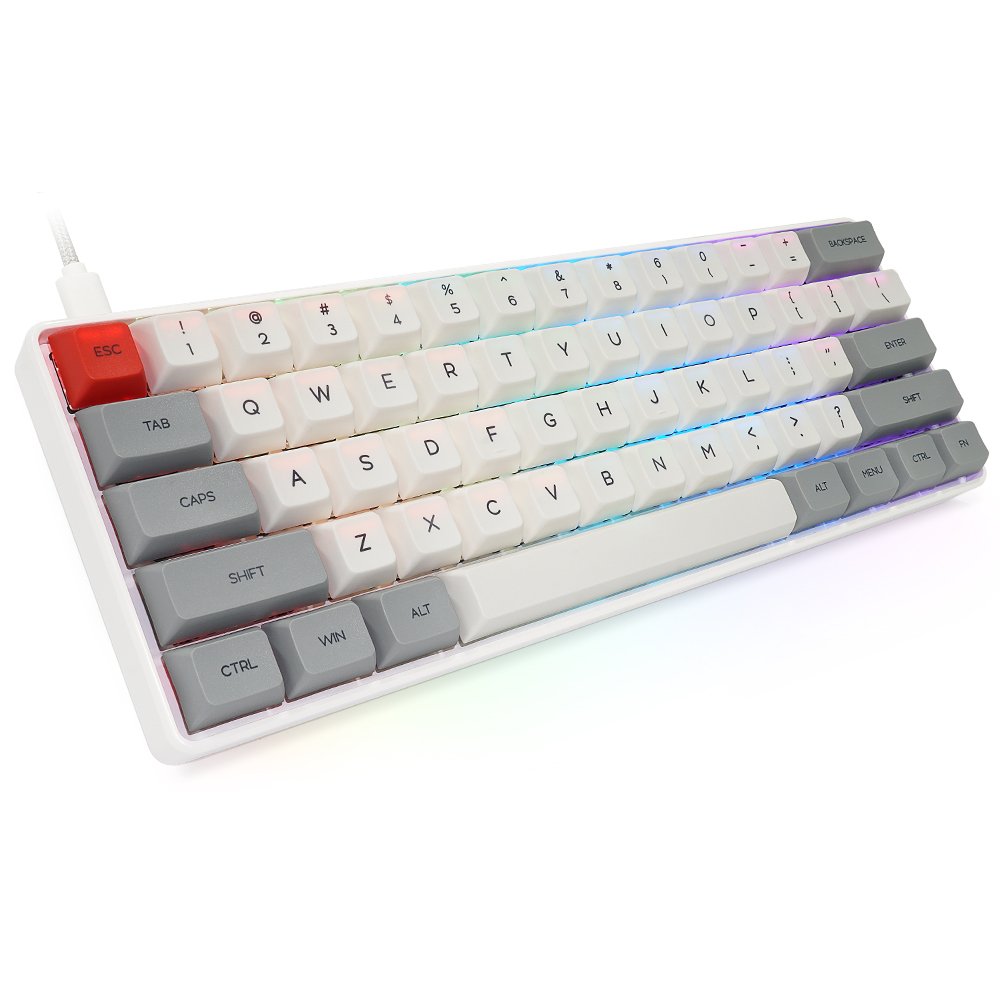 Hot sell SK61 61keys Gateron switch 60% rgb mechanical keyboards