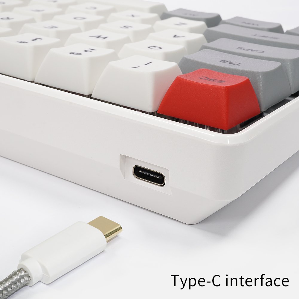 Hot sell SK61 61keys Gateron switch 60% rgb mechanical keyboards