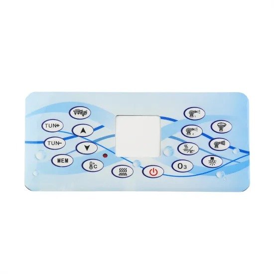 Professional design graphic overlay control panel, flexible rubber membrane switch