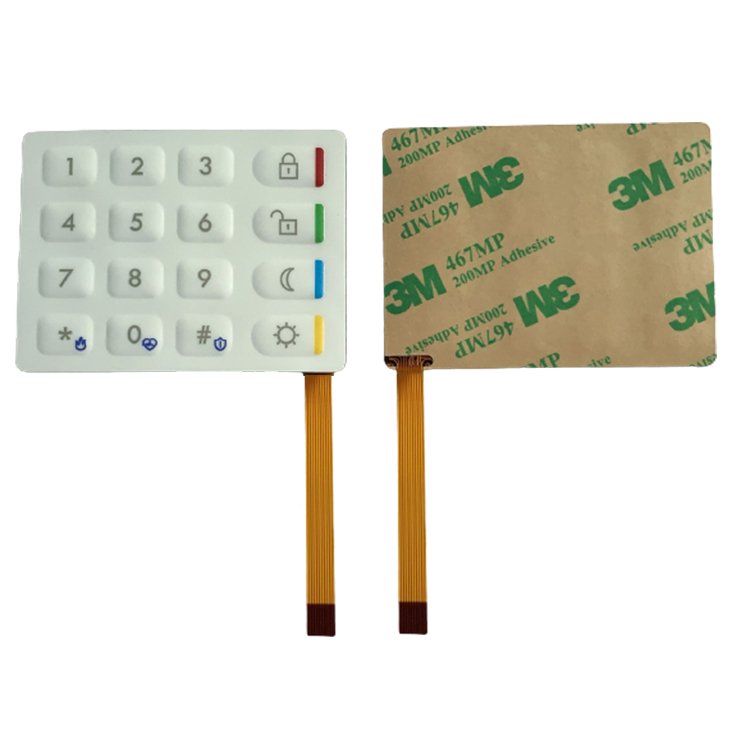 4X4 16 buttons standard membrane switch/membrane keypad/membrane keyboard