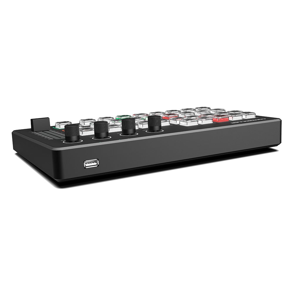 New USB live streaming switcher OBS video recording MIDI control cctv illuminated broadcast switching vMix controller