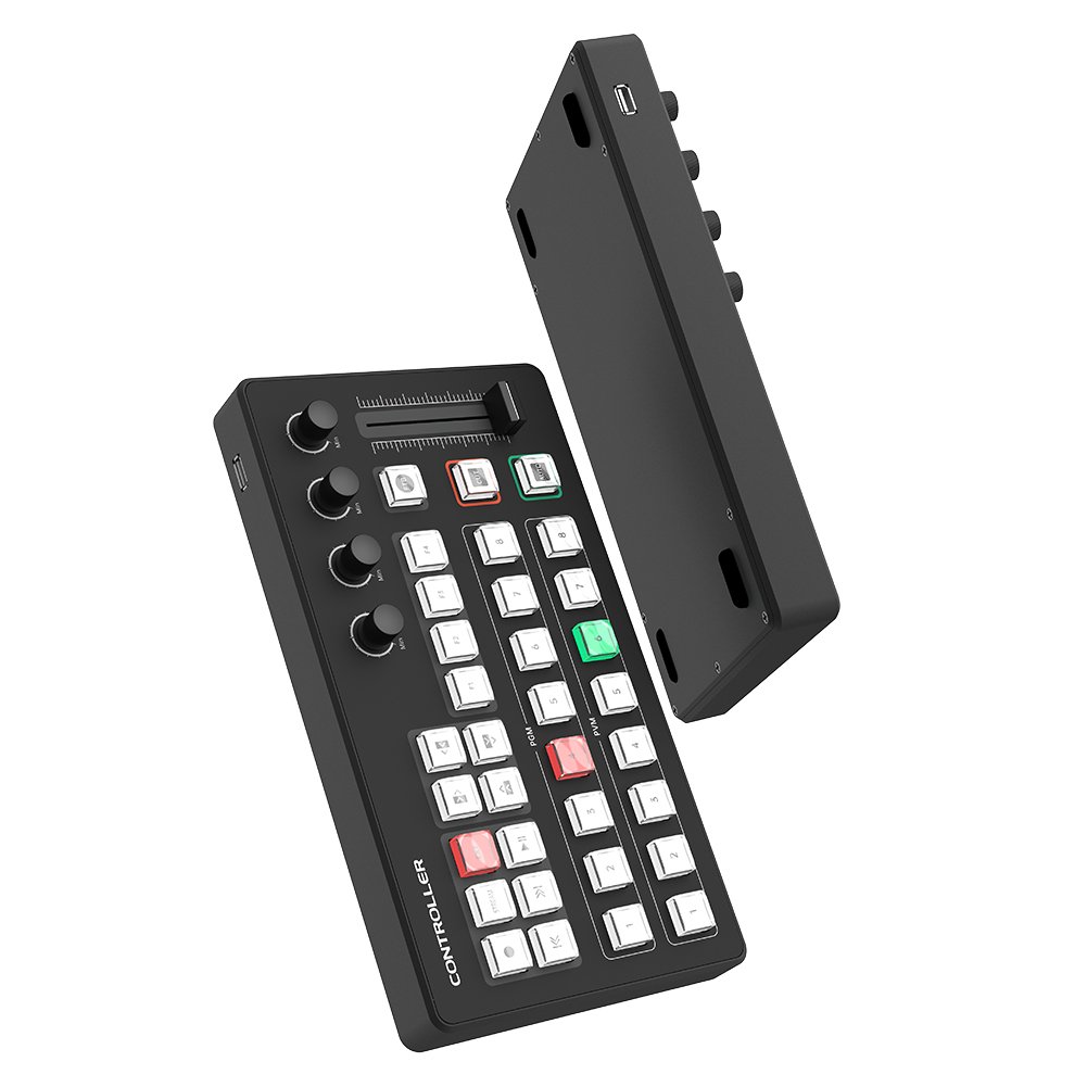 New USB live streaming switcher OBS video recording MIDI control cctv illuminated broadcast switching vMix controller
