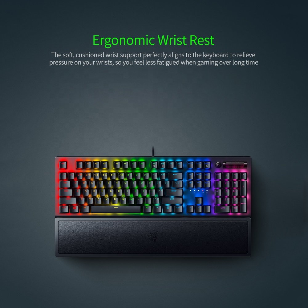 Razer BlackWidow V3 Electronics Gaming Keyboard Multicolor Keyboard RGB Switch Mechanical 104 Keys Wired Keyboard ps 5