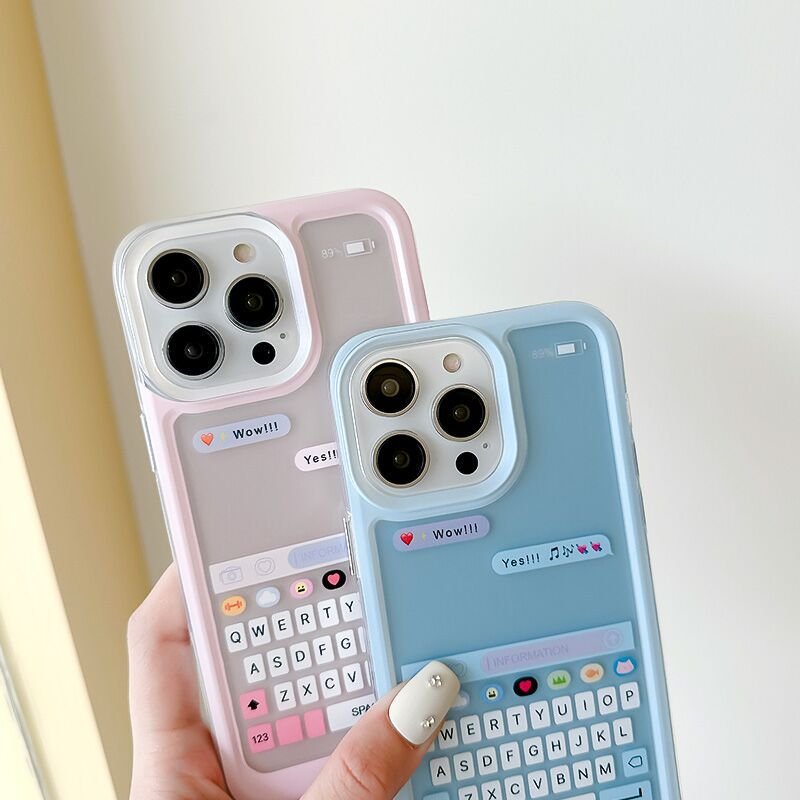 New Creative Couple Style Keyboard Matte Fashion Designer Phone Cover Protective Case For iphones