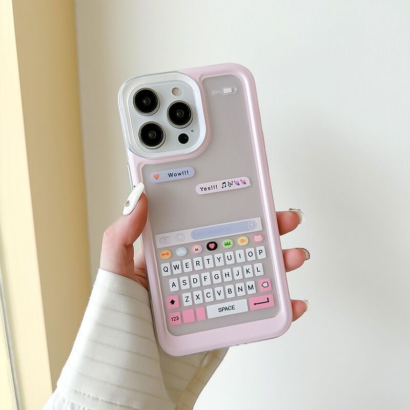 New Creative Couple Style Keyboard Matte Fashion Designer Phone Cover Protective Case For iphones