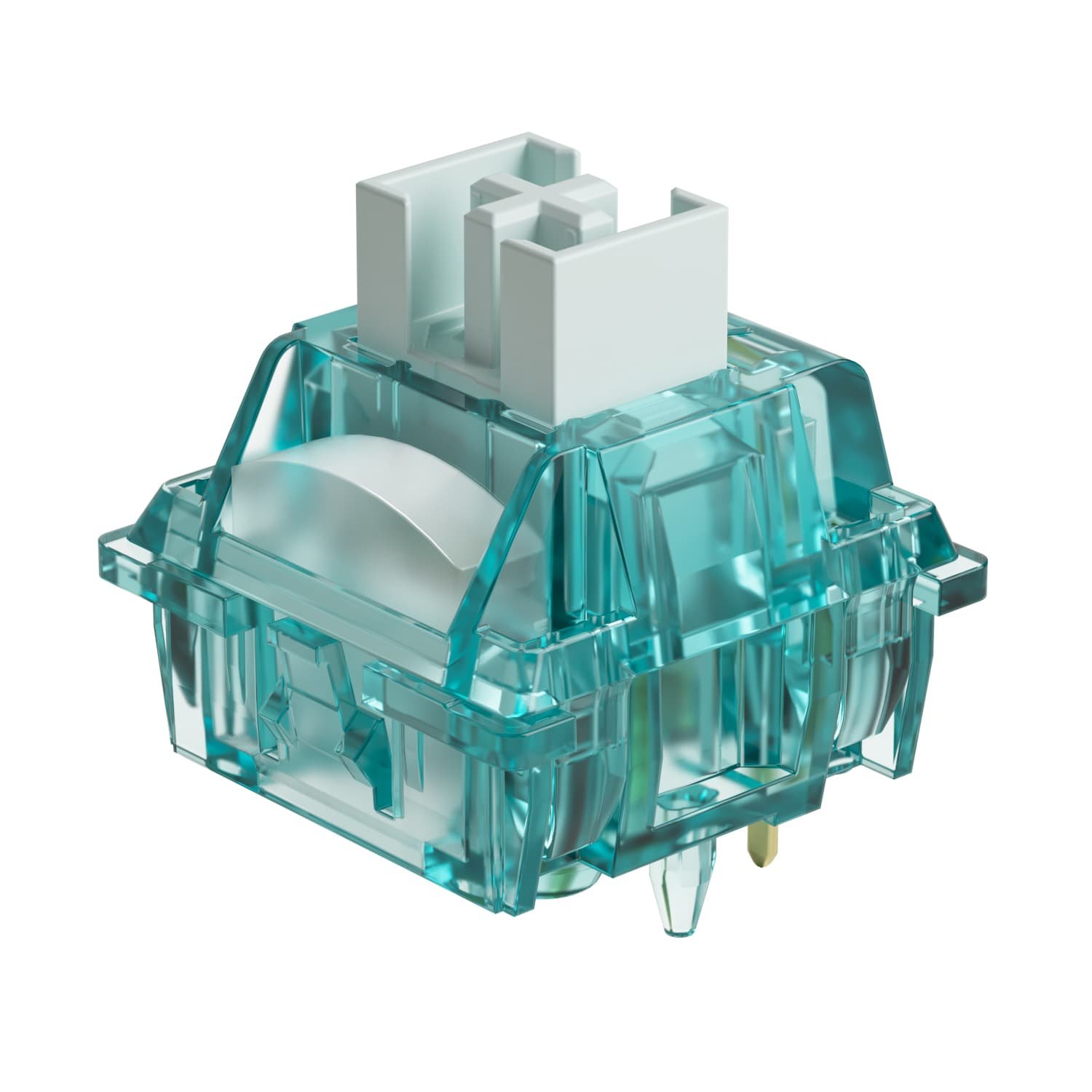 Akko Creamy Cyan Switch 5-pin MX Style Factory Lubed Switches Clicky Keyboard Switch