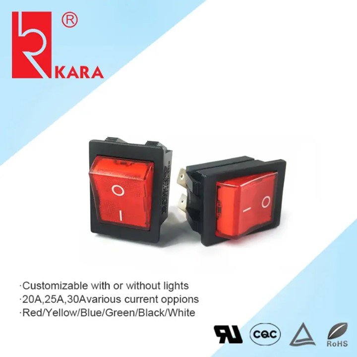 15A250V 4p Illuminated Metal Push Button Switch Flat Head Shape 16mm Mounting Hole for Power Tools Welding Machines