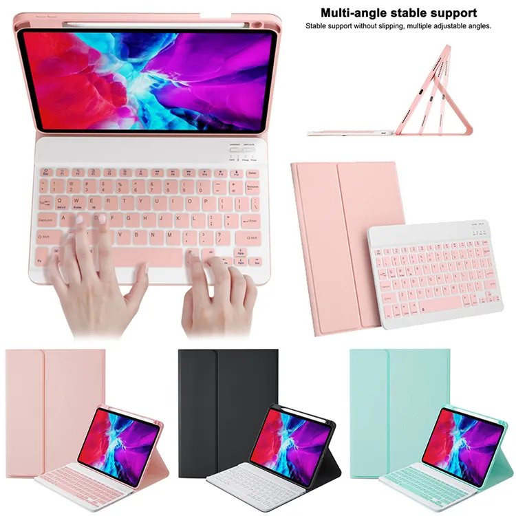Popular Wireless Keyboard Case for Ipad Pro 13 12.9 Pro 10.5/Air 4 with Pencil Holder Stand Magic Smart Touchpad Keyboard Cover