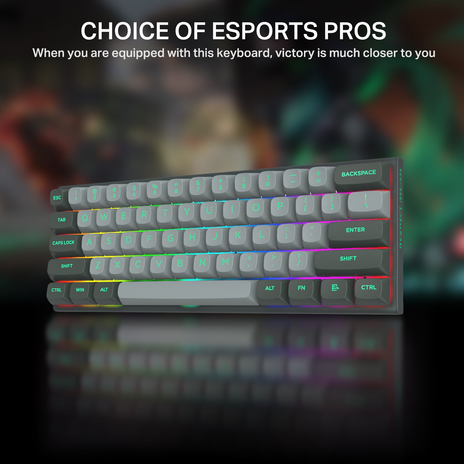 Hz61 Round Keycaps Gaming Keyboards Wired RGB Outemu Magnetic Switch Keyboard