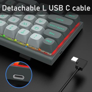 Hz61 Round Keycaps Gaming Keyboards Wired RGB Outemu Magnetic Switch Keyboard