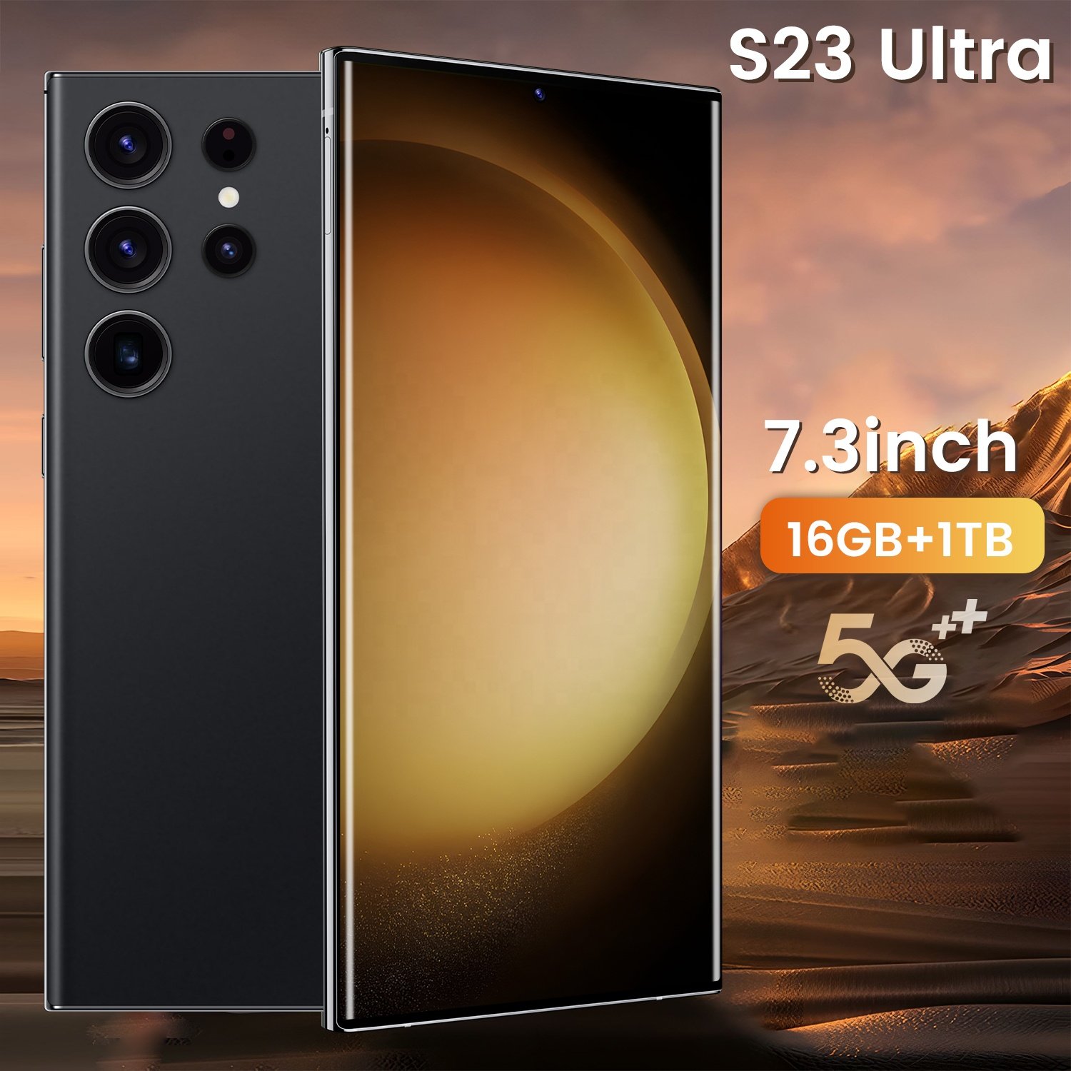 Hot selling high quality S23 Ultra Phone 5g Smartphone Android 13.0 Mobile Phones Dual SIM Card 7.2 Inch 16GB+1TB 5G Cellphones