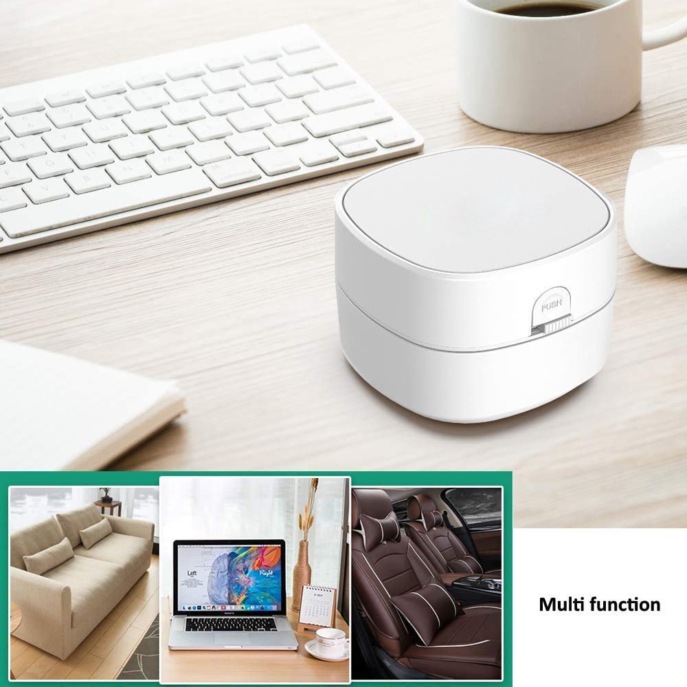 Mini Portable Battery Powered Handheld Electric Desktop Vacuum Cleaner For Desk Table Top Computer Keyboard PC Laptop Dry Dust