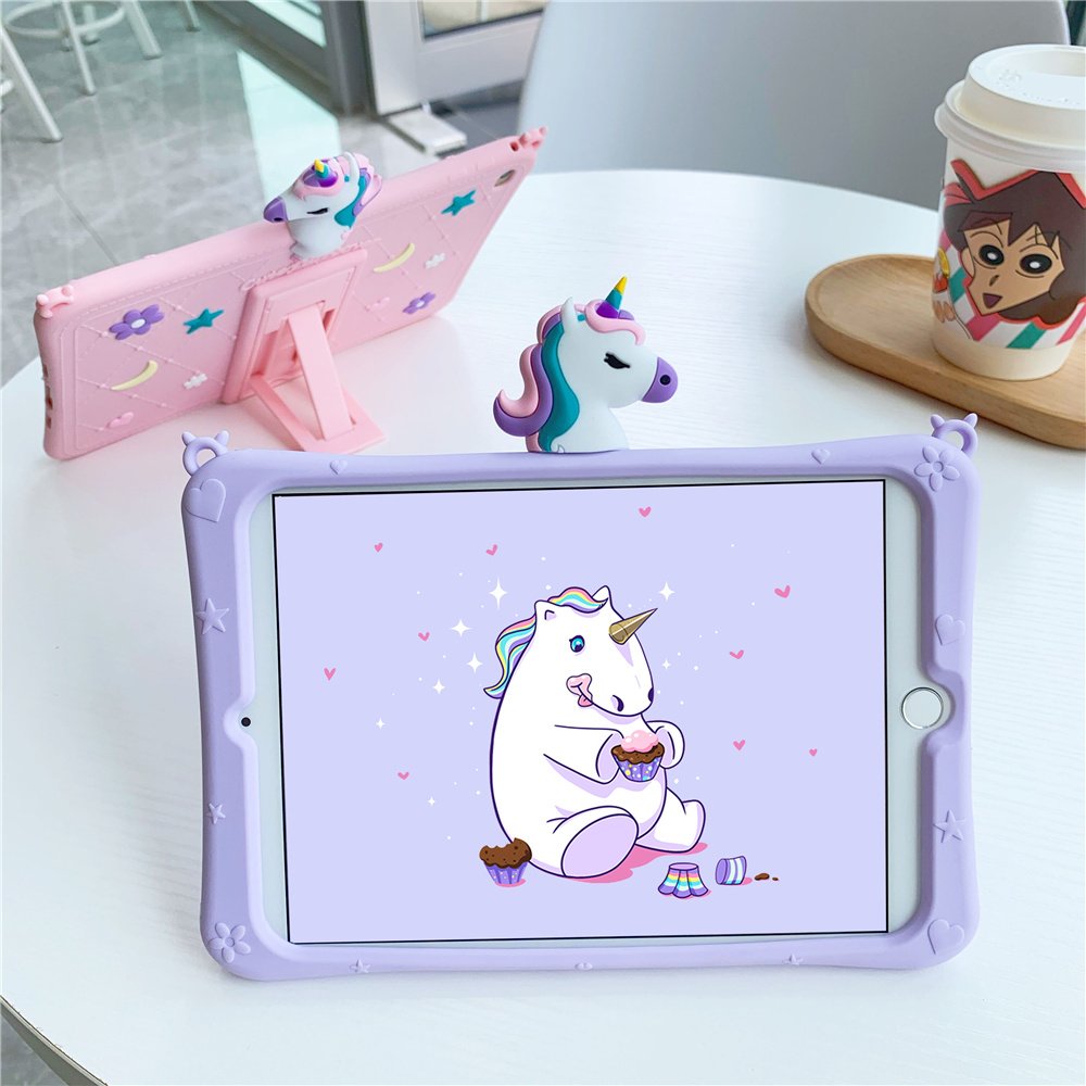 2021 Best Seller 3D Cartoon Lovely Tablet Cover Case for iPad 10.2 with Stand Holder Easy to Carrying