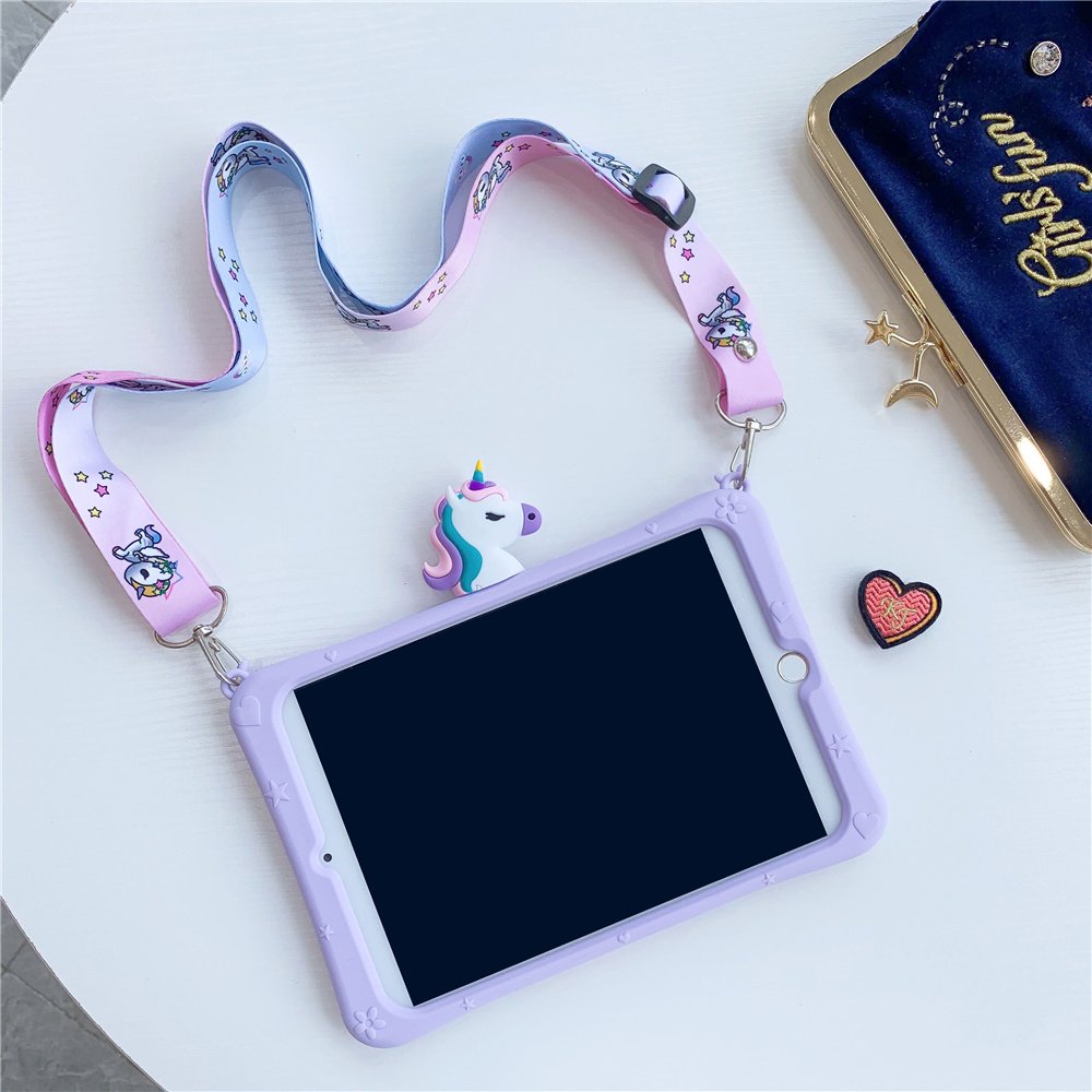 2021 Best Seller 3D Cartoon Lovely Tablet Cover Case for iPad 10.2 with Stand Holder Easy to Carrying