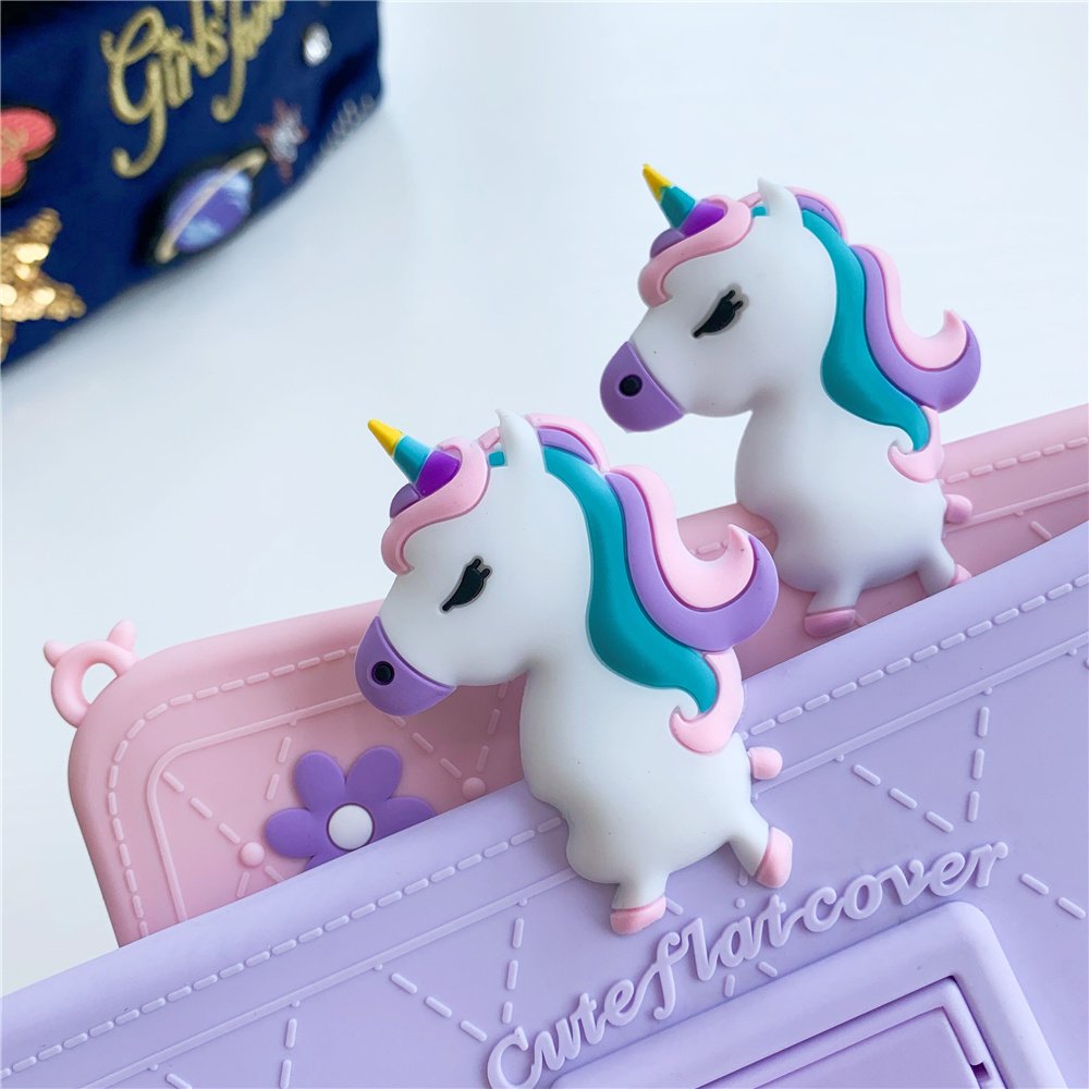 2021 Best Seller 3D Cartoon Lovely Tablet Cover Case for iPad 10.2 with Stand Holder Easy to Carrying