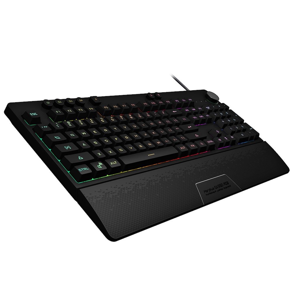 AIKUN GX650 Wired Gaming Keyboard-Full Size/LED Backlit/Spill-Resistant Design/Multimedia Keys/Quiet USB Membrane Keyboards