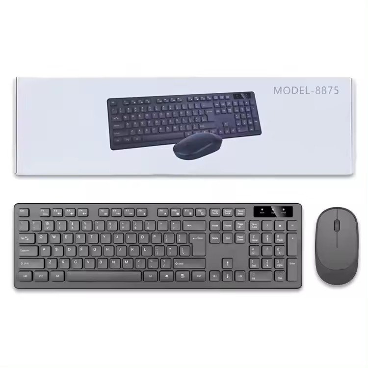Full-Size OEM customized computer Wireless Mouse and Keyboard set 2.4GHz Silent USB wireless keyboard mouse combos