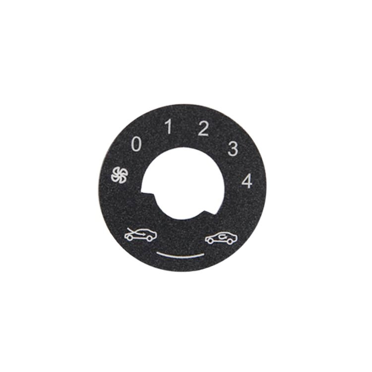 Customized high-quality self-adhesive screen printing membrane keypad graphic overlay panel for automotive instrumentation