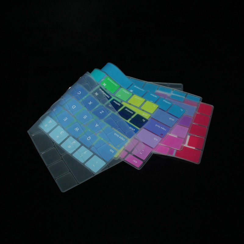 Factory wholesale colorful dust-proof US version silicone rubber keyboard cover