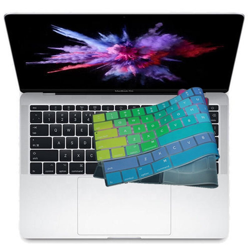 Factory wholesale colorful dust-proof US version silicone rubber keyboard cover