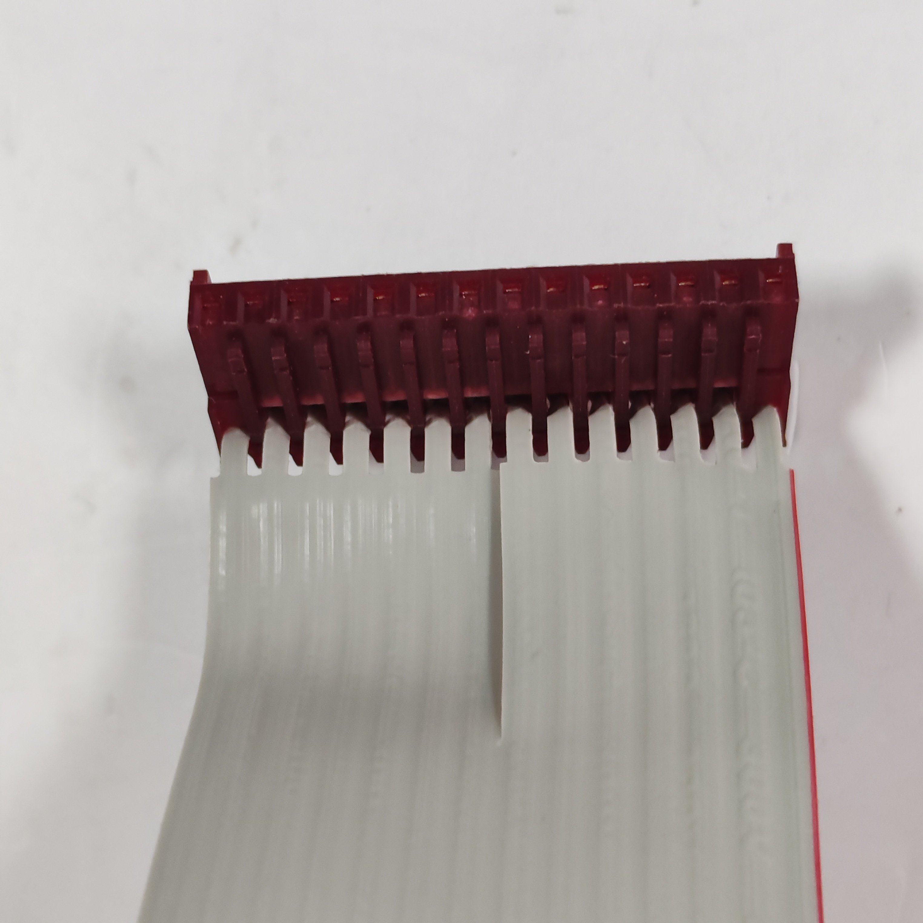 Durable Grey data cable single-row 14pins ribbon cable for fuel dispenser keypad encore 500s 100cm