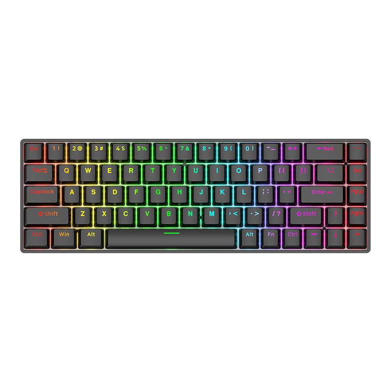 Portable Wired/2.4G/BT Mini Keyboard Hot-swappable Switch Keyboard For Tablet Pc