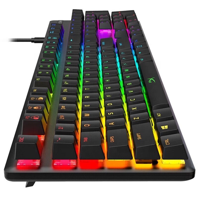 For HyperX Alloy Origins Mechanical Gaming Keyboard 104 Keys Black Switch Red Axis For PC Computer Laptop