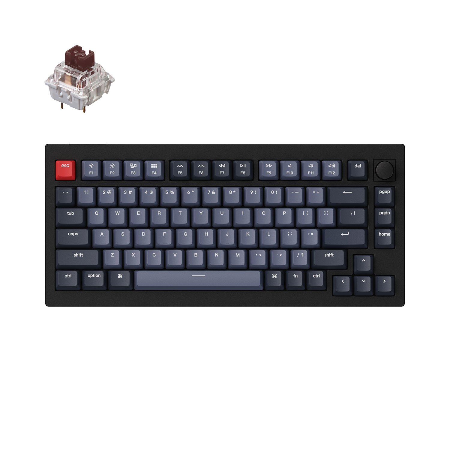 Keychron V1 Max 75% Layout QMK/VIA Wireless Gaming Mechanical Keyboard