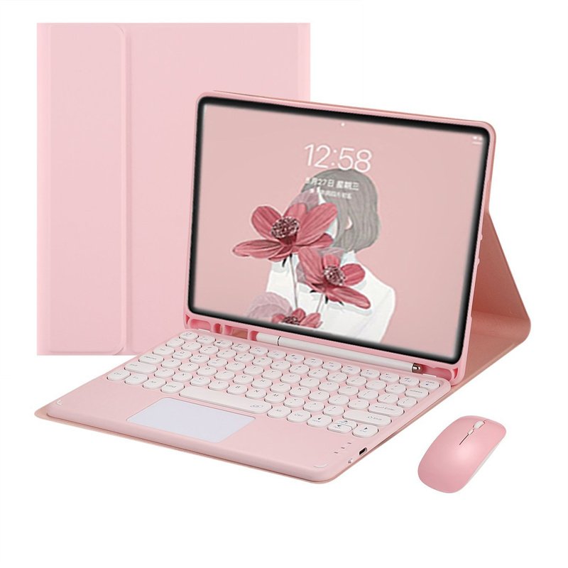 For ipad air 5th 6th 8th 9th 10th generation mini 6 bulk silicone wireless keyboard case touchpad trackpad cover with keyboard