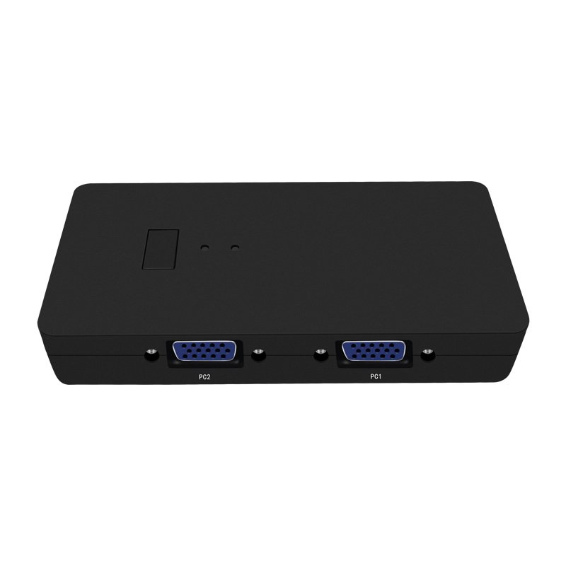 Factory Price 2 Port USB VGA KVM Switch 2 Input 1 Output manual Hot selling 2X1 VGA Kvm Switch