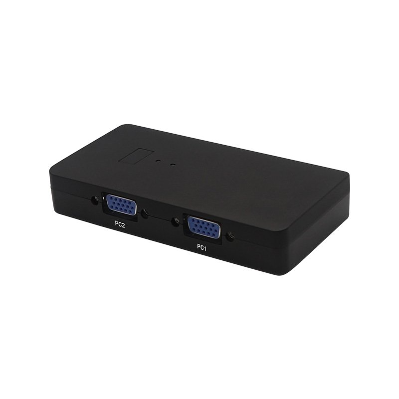 Factory Price 2 Port USB VGA KVM Switch 2 Input 1 Output manual Hot selling 2X1 VGA Kvm Switch