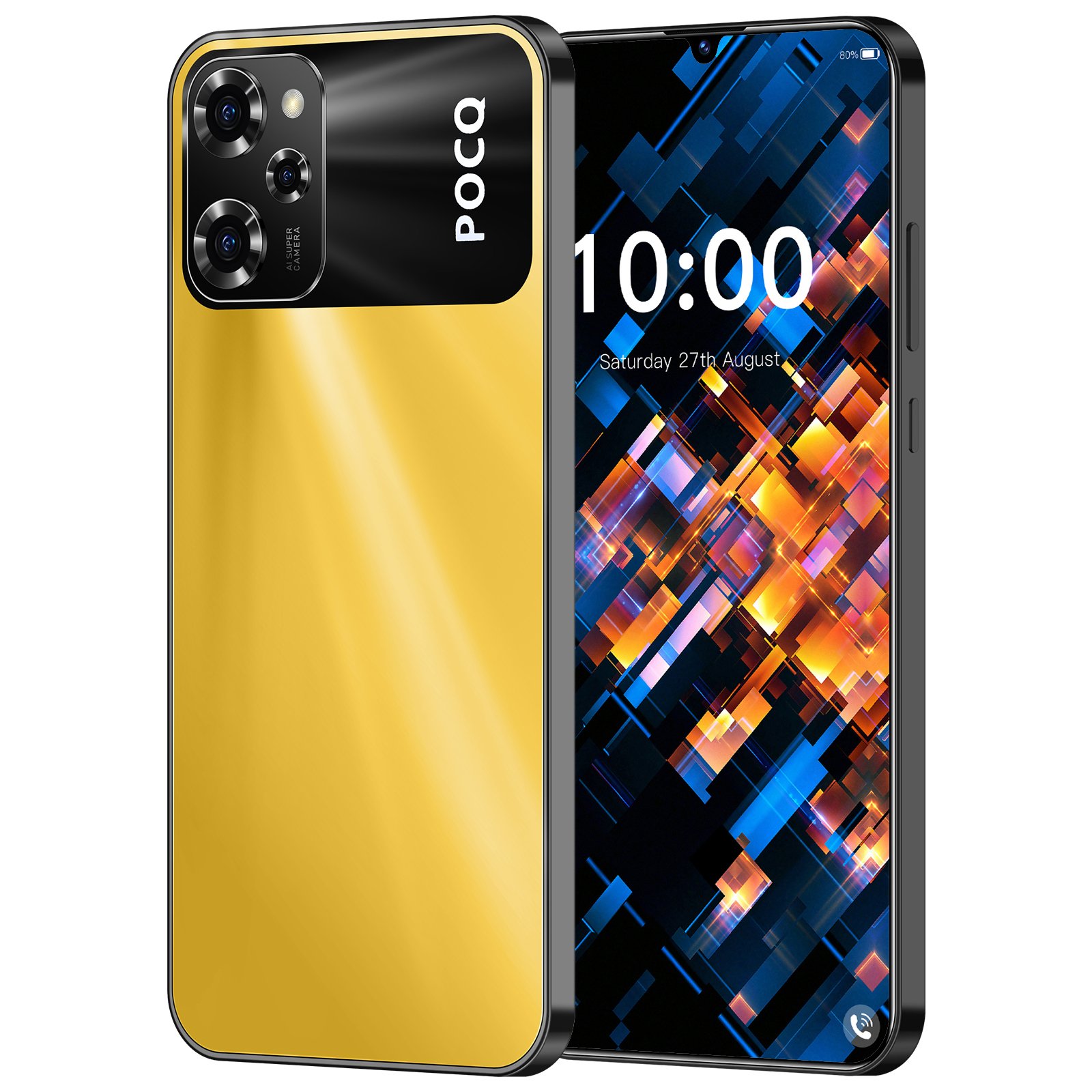 HSDF X5 Pro 16GB+1TB phones 5G Android 13.0 Snapdragon 8 gen2 7.3inch HD Screen Dual SIM Deca Core Smart Phone