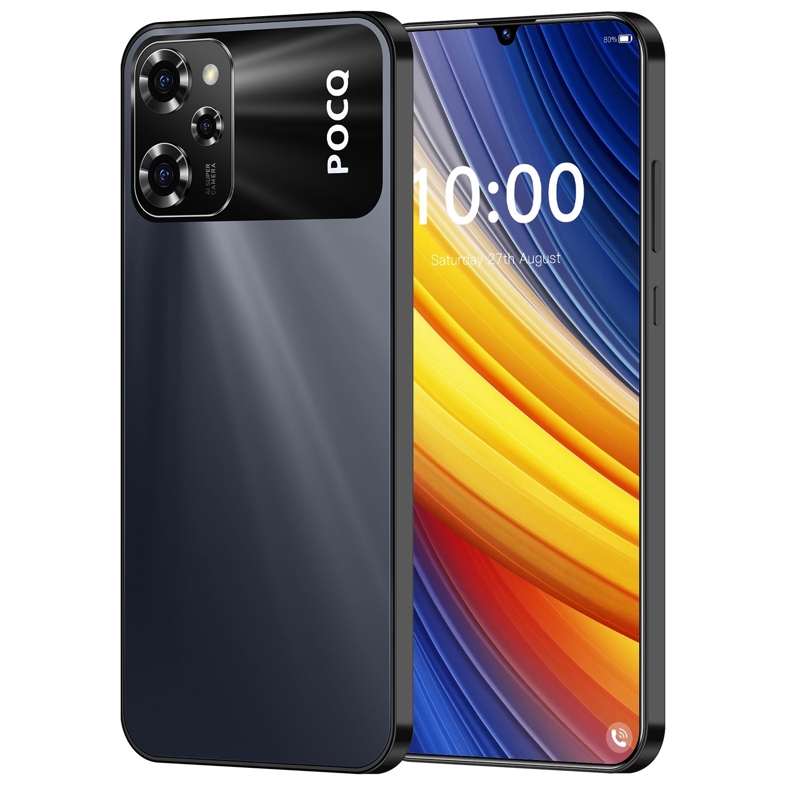 HSDF X5 Pro 16GB+1TB phones 5G Android 13.0 Snapdragon 8 gen2 7.3inch HD Screen Dual SIM Deca Core Smart Phone