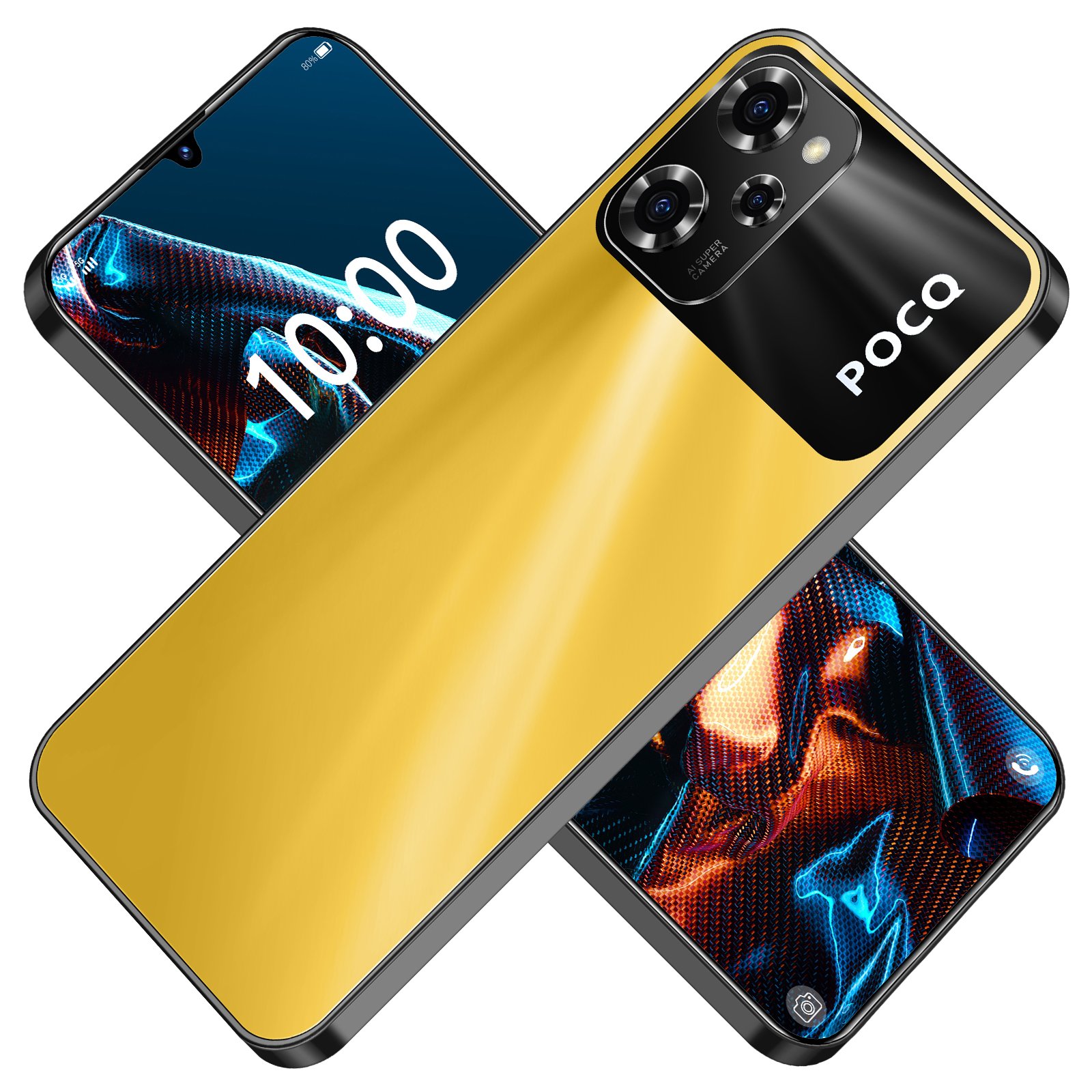 HSDF X5 Pro 16GB+1TB phones 5G Android 13.0 Snapdragon 8 gen2 7.3inch HD Screen Dual SIM Deca Core Smart Phone