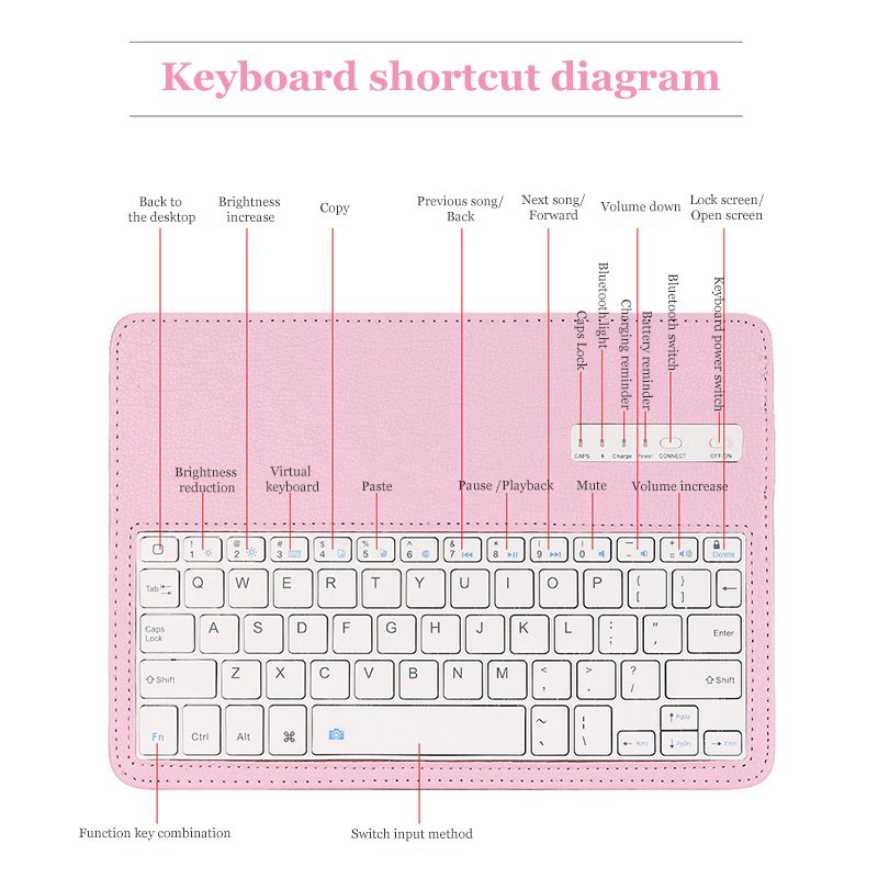Keyboard Case For iPad 2 3 4 Removable Keyboard Cover for iPad 234 A1395 A1396 A1397 A1416 TrackPad Keyboard Case Touchpad shell
