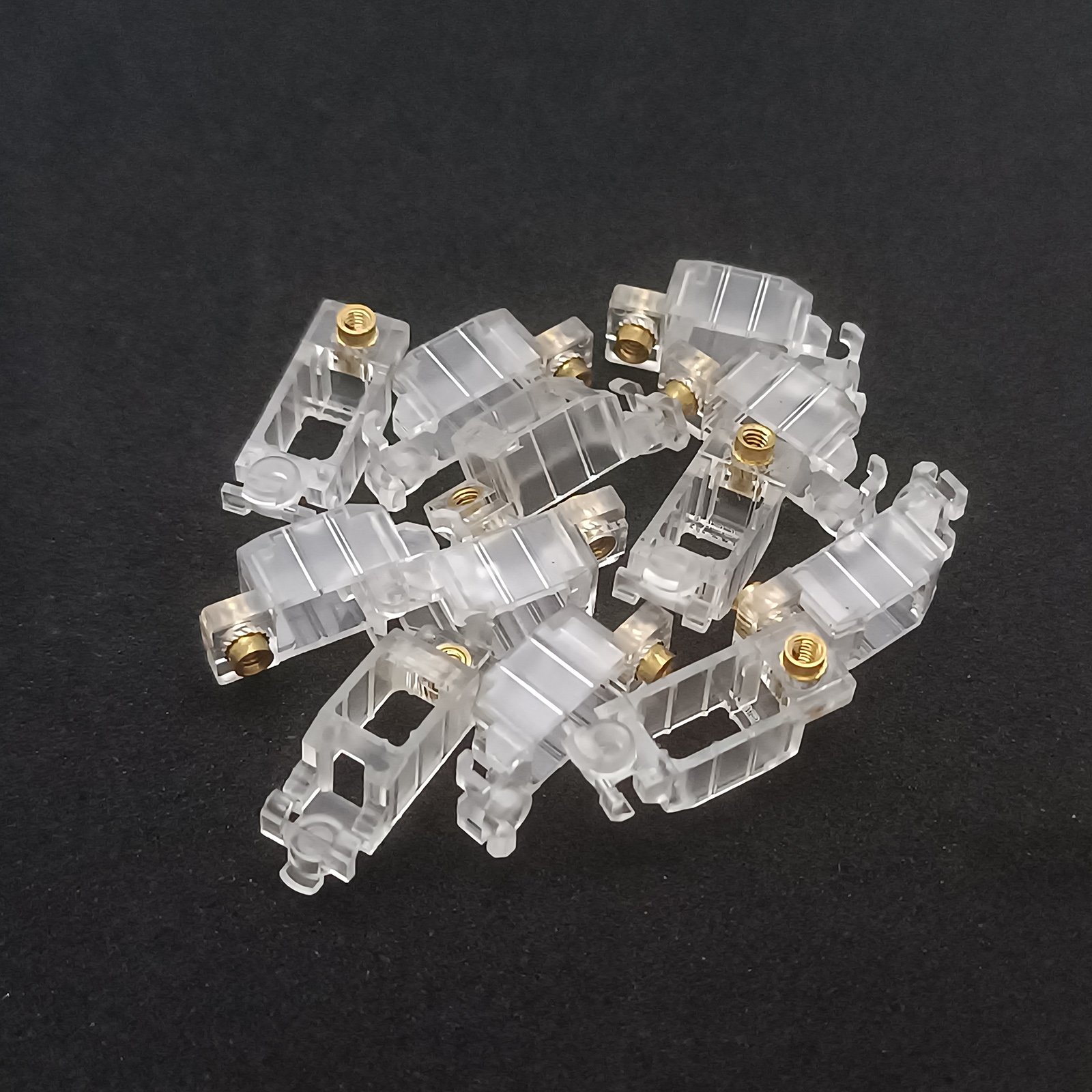 Tecsee Yellow V3 Mechanical Keyboard Stabilizer Transparent Appearance New Design Snap-On Fixed Keycap Stabilizer Pcb Stabilizer