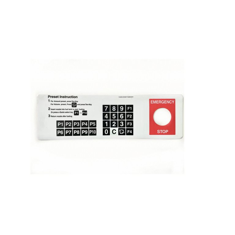 Fuel Dispenser Oil-Resistance Membrane Switch Keyboard for Fuel Dispenser
