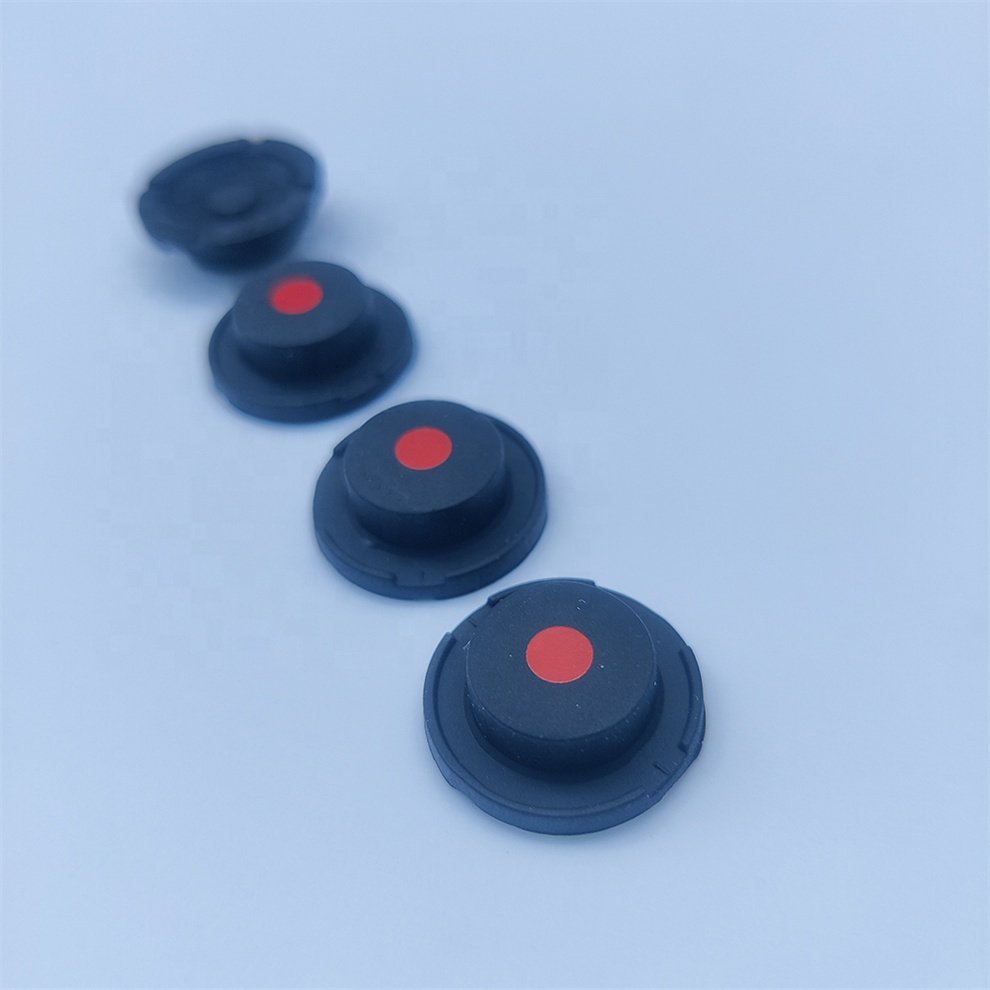Conductive Translucent Carbon Pill PU Coatings Back Lighting Silicone Rubber Keypad for Car Reset Silicone Button