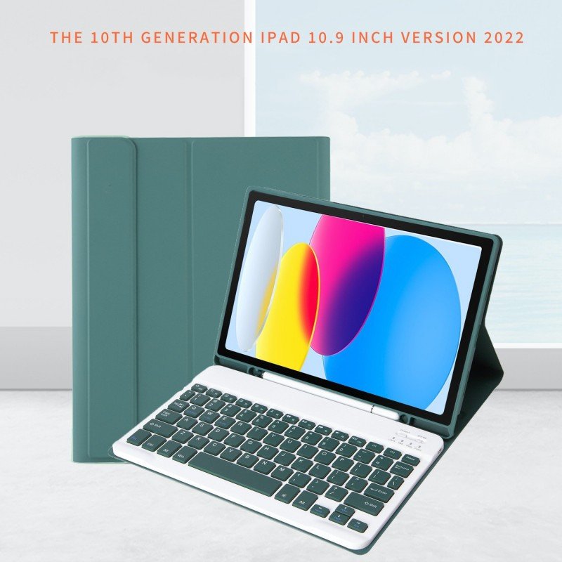 custom new flip Wireless Keyboard Case for IPad 10th Generation 10.9 Inch Air 4/5th 11 Inch 12.9 Inch PU Leather Lightweight