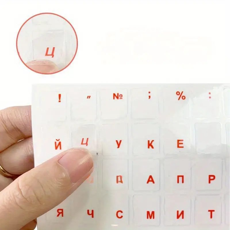 Clear Russian Sticker Film Language Letter Keyboard Cover For Computer Notebook PC Dust Protection Laptop Accessories