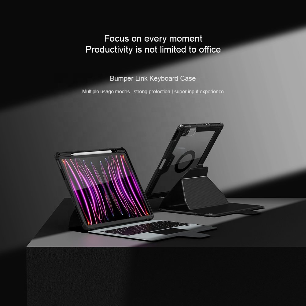 Nillkin Magnetic Wireless Case Keyboard For iPad Pro 11 12.9 inch Magnetic Tablet Keyboard case with touch pad