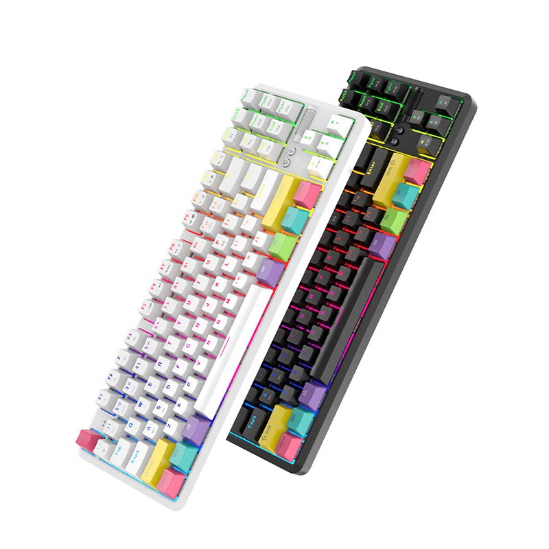 Conform Ergonomic Keyboard 87 Keys Hot Swappable Mechanical Keyboard Possess Bluetooth Wireless With Wired Link 3 Mode