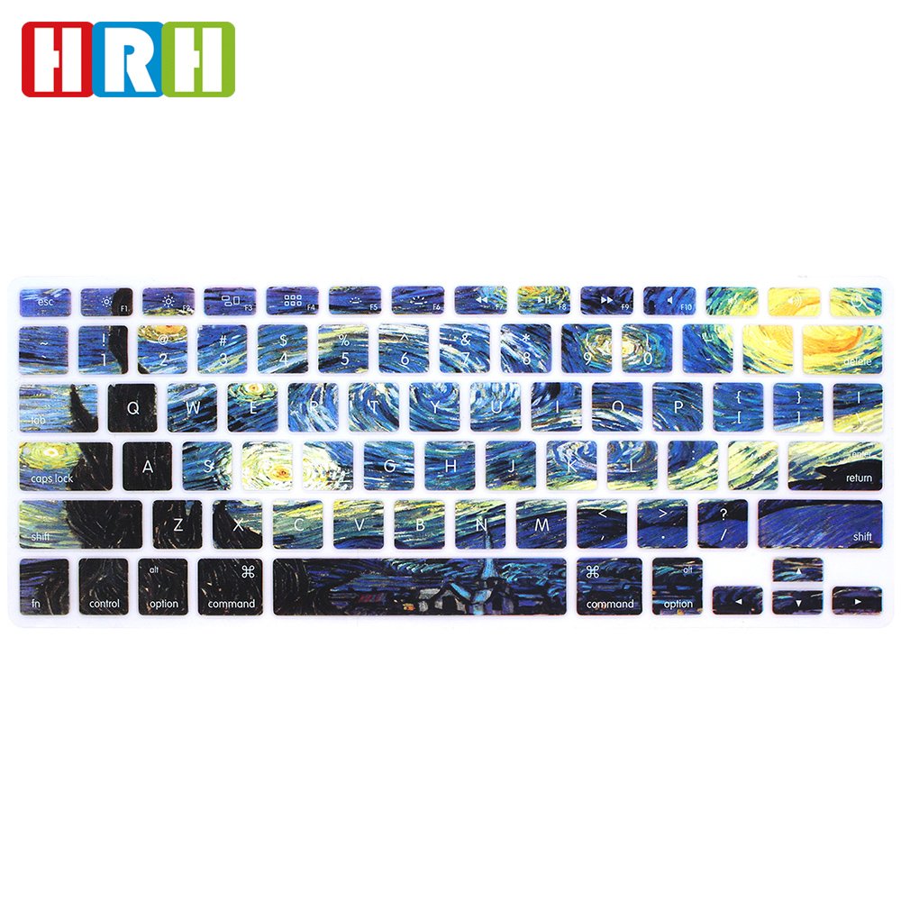 Waterproof custom silicone keyboard cover Stylish Design Laptop skin for macbook pro 13 15 inch silicone cover