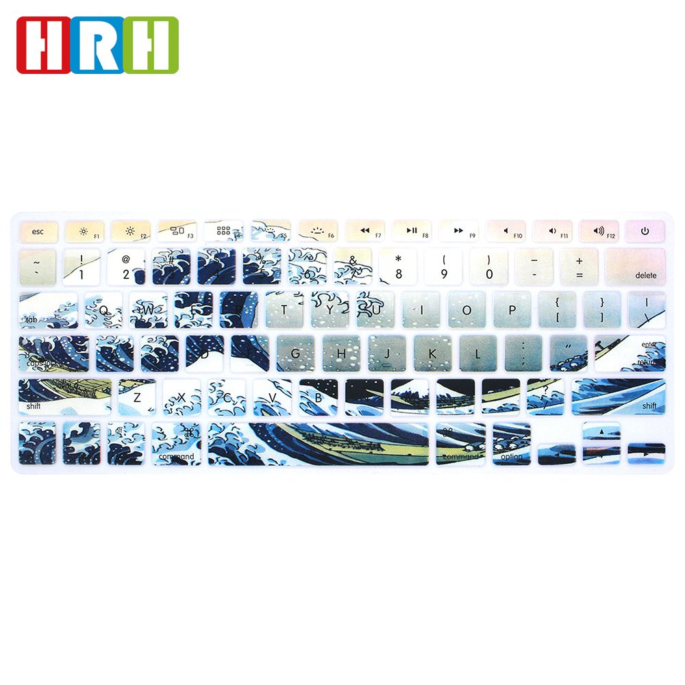Waterproof custom silicone keyboard cover Stylish Design Laptop skin for macbook pro 13 15 inch silicone cover