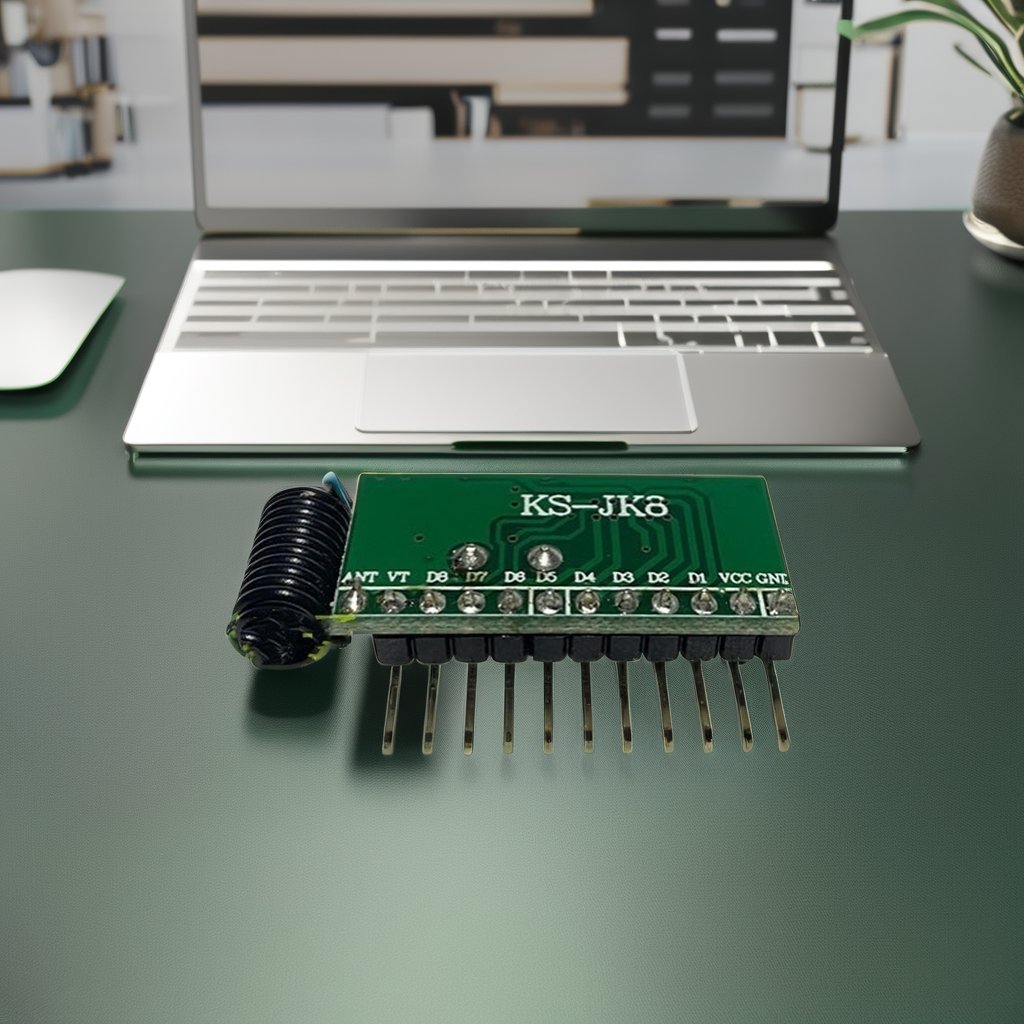 8-Channel 315RF433 Radio Frequency Wireless Remote Control Switch Receiving Module with Decoding High-Level Self-Locking