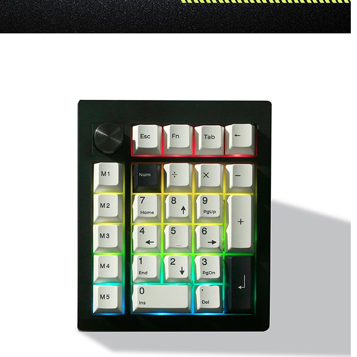 GMK26 Numpad Bluetooth 2.4G 3 Mode Gasket Mechanical Keyboard PBT Keycaps Hot Swappable Switch Number keyboard support QMK/VIA