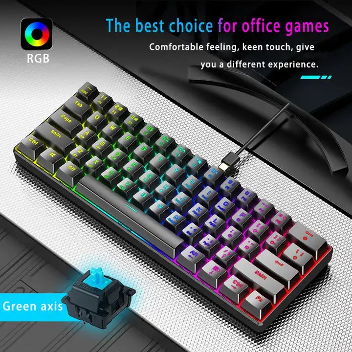 Free Sample Teclado Usb Gaming Keyboard Coiled Cable Mechanical Keyboard Teclado Gamer Wired Keyboard Gaming Mechanical