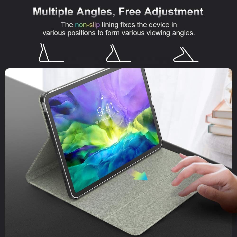 MoKo Detachable Wireless Keyboard Stand Smart Cover for iPad Pro 11 Inch 2020 & 2018