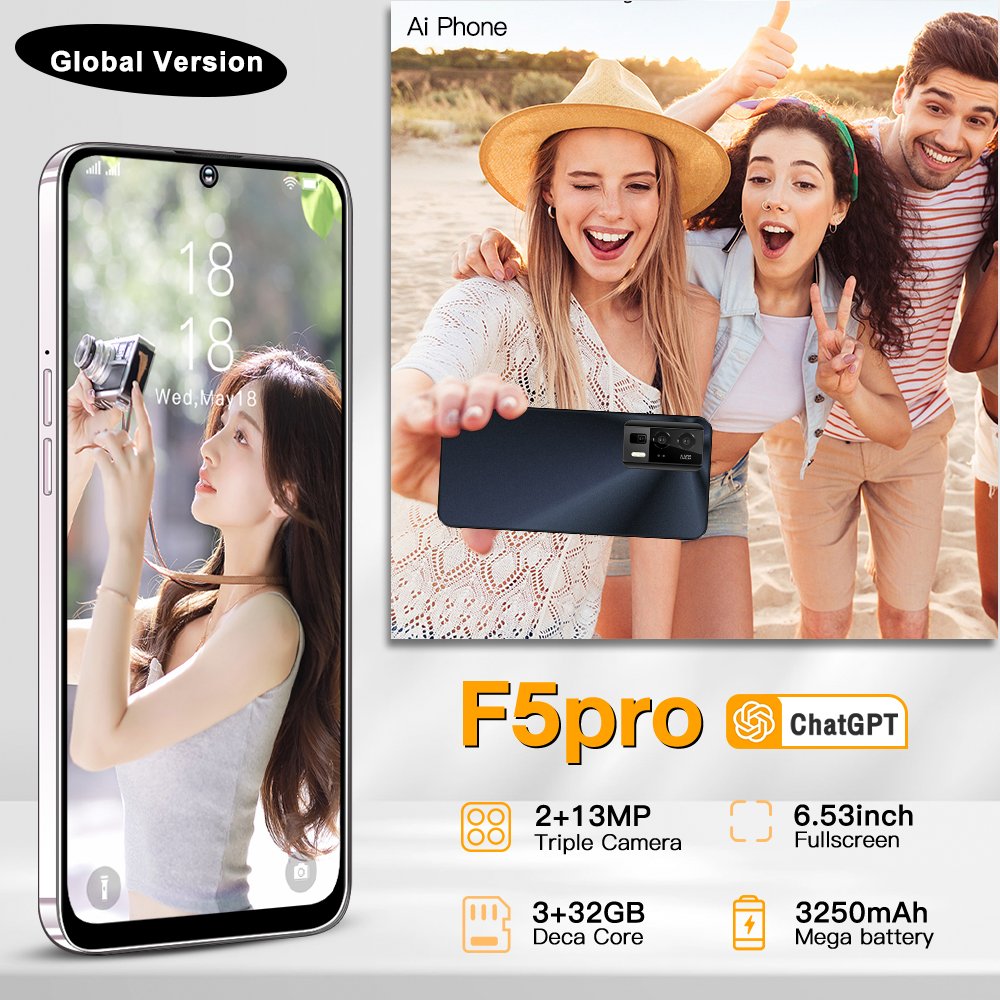 New original U29 6.53-inch 3GB+32GB Android smartphone 4G high-definition screen facial recognition unlocking phone