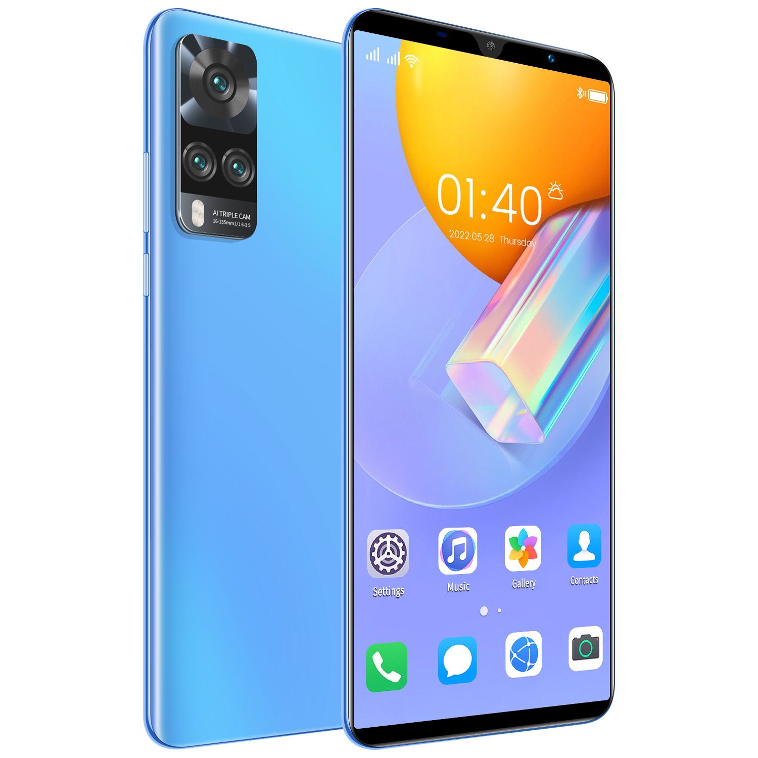 iHSDF-Y53S 12GB+512GB phones 5G android10 MEMORY 5.2 inch HD Screen Dual SIM Deca Core mobile phone